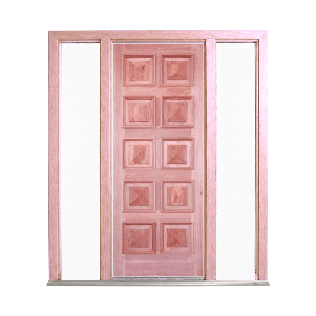 10 Panel Timber Door with Cricket Bat and Heavy Moulding – SP-10PS 2040mm – Supplied & Installed