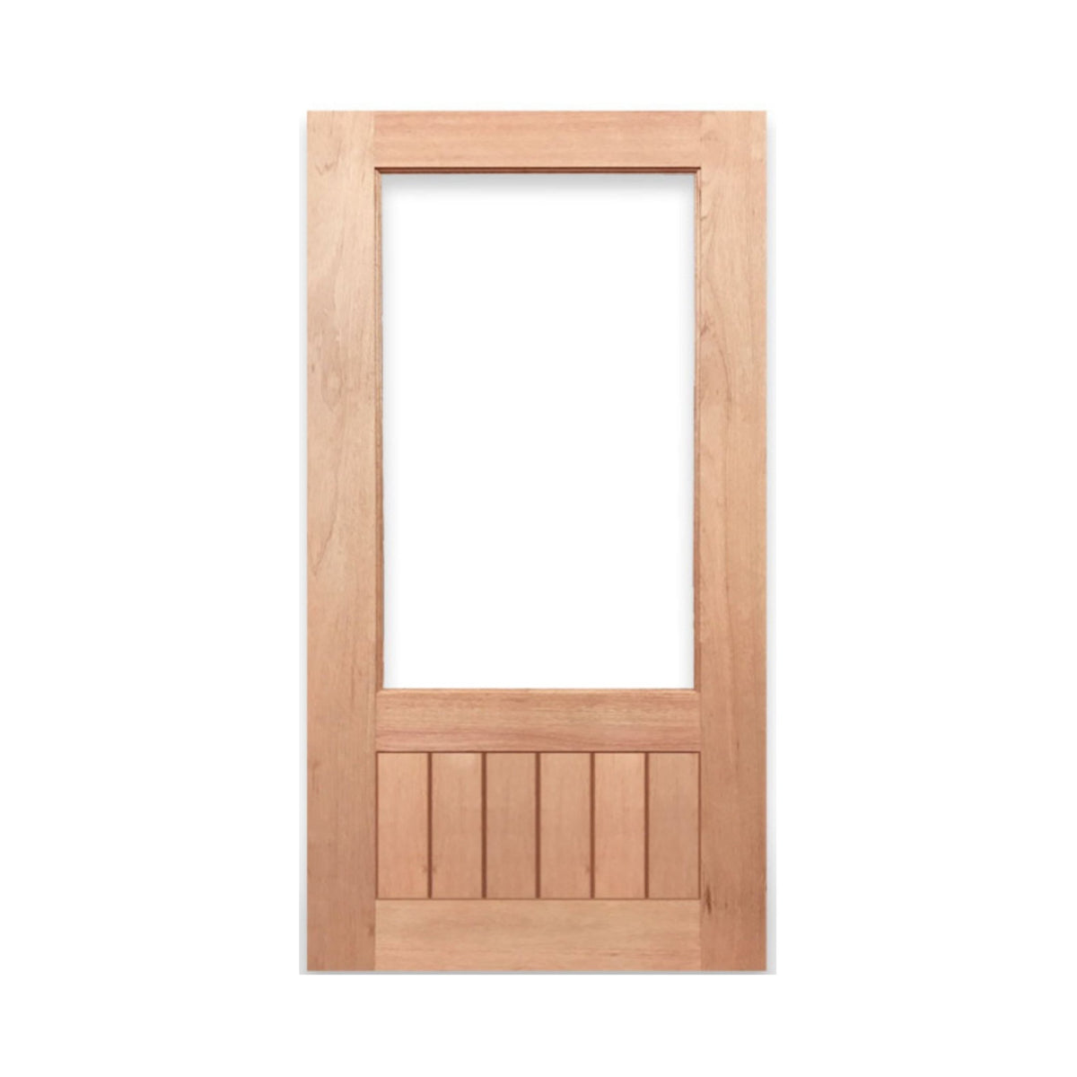 1G VGroove Solid Timber 1200 x 2040 x 40mm Large Door & Frame Package - Just Doors QLD
