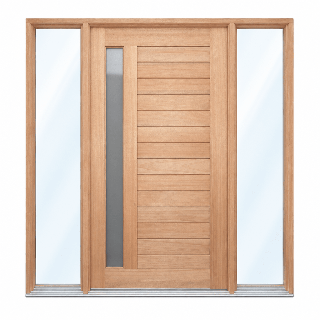 1L Horizontal Plank Pre hung options 2040/2340 - Just Doors QLD