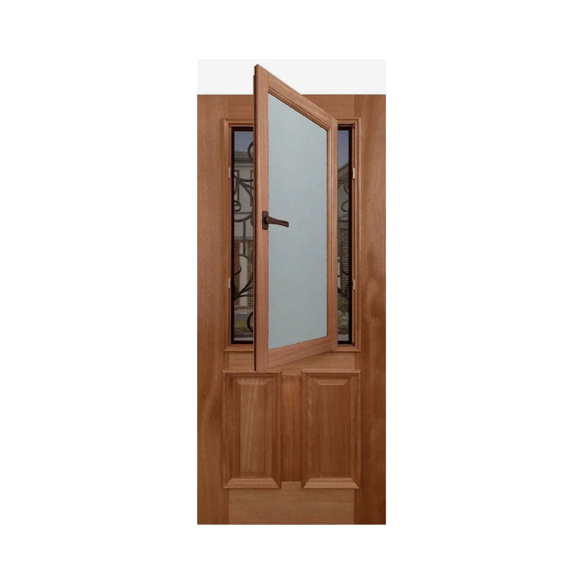 2 in 1 - 2P-French Style with Security screen - Just Doors QLD