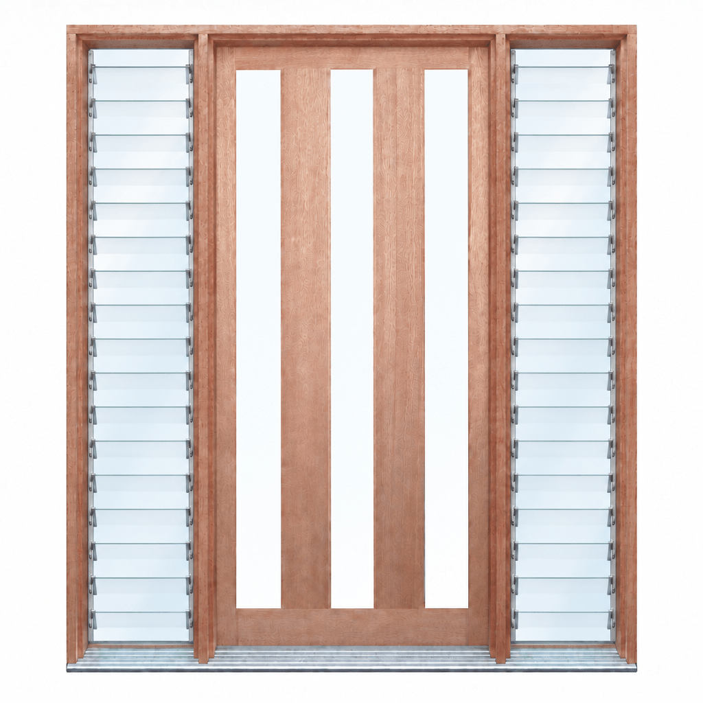 3L Vertical 1200 Pre hung doors 2040/2340 options - Just Doors QLD