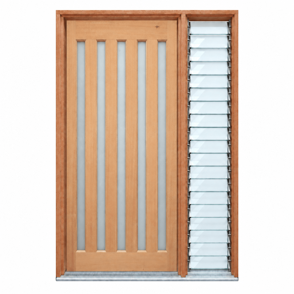 5L Vertical 1200 Pre hung doors 2040/2340 options - Just Doors QLD