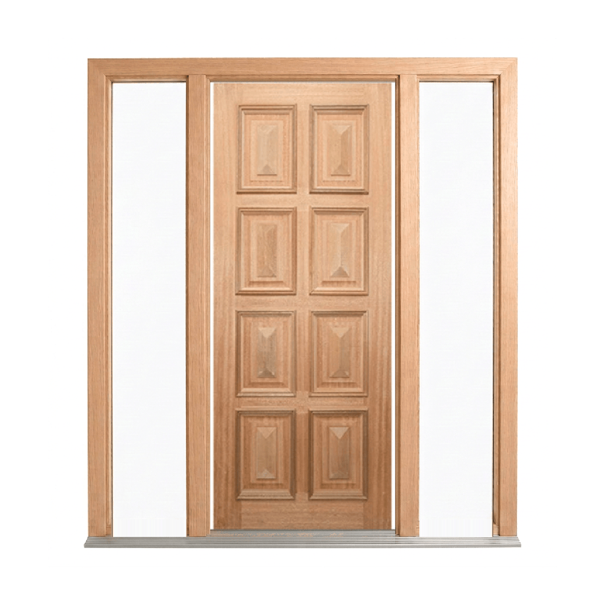 8 Panel Timber Door with Cricket Bat and Heavy Moulding – SP-8PS – WS Wide Style 2040 & 2340mm – Supplied & Installed