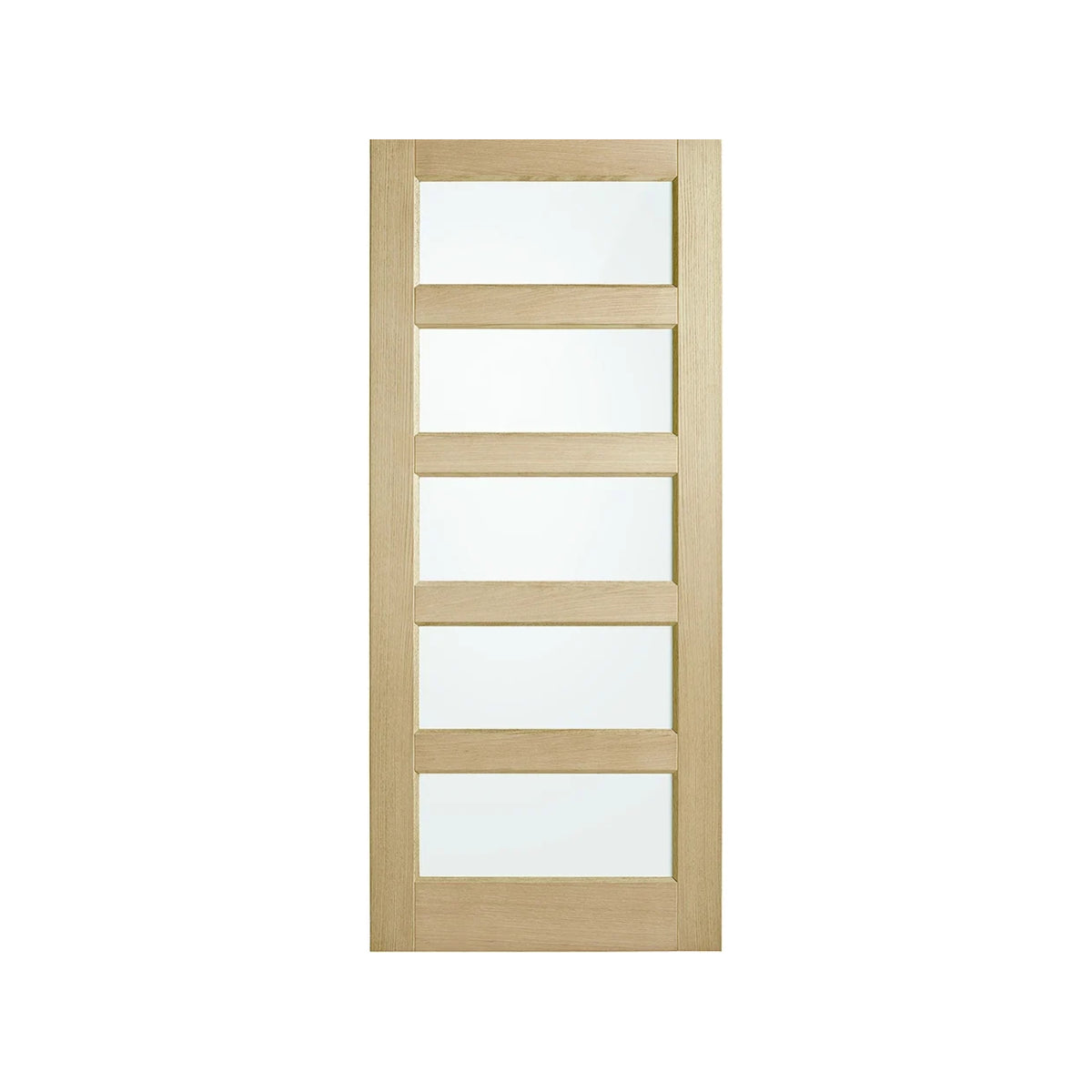 Corinthian Blonde Oak AWO 5G Horizontal Glazed Timber Door