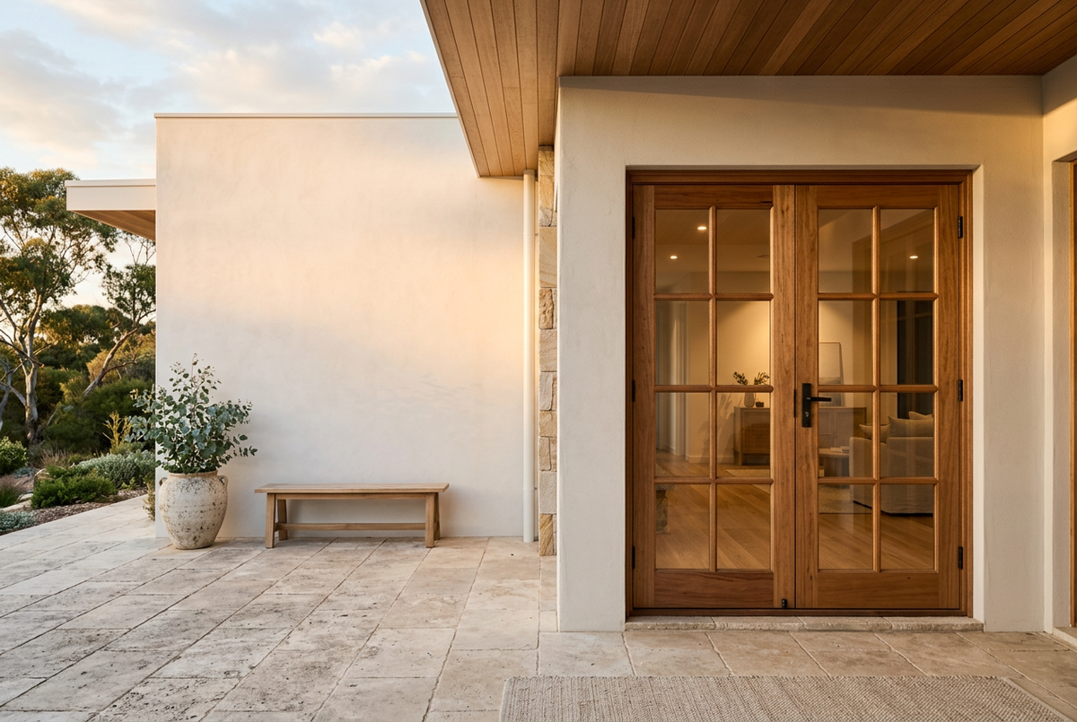 Alternative French timber door banner
