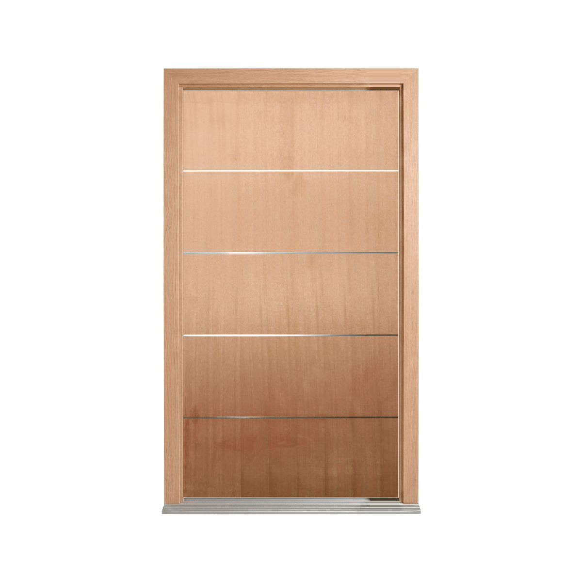 Aluminium Inlay Timber Door 2040mm – Pre-Hung