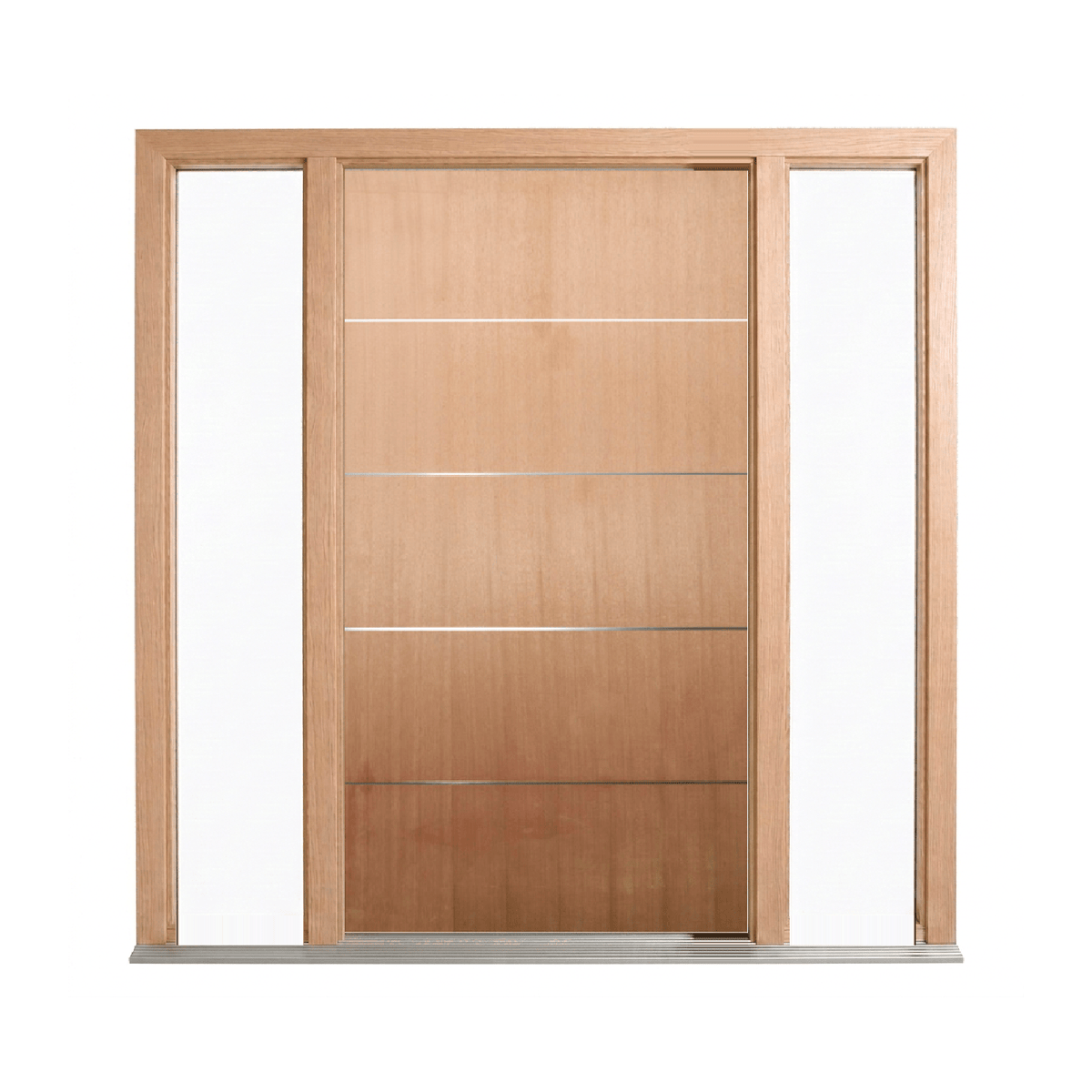 Aluminium Inlay Timber Door 2040mm – Pre-Hung