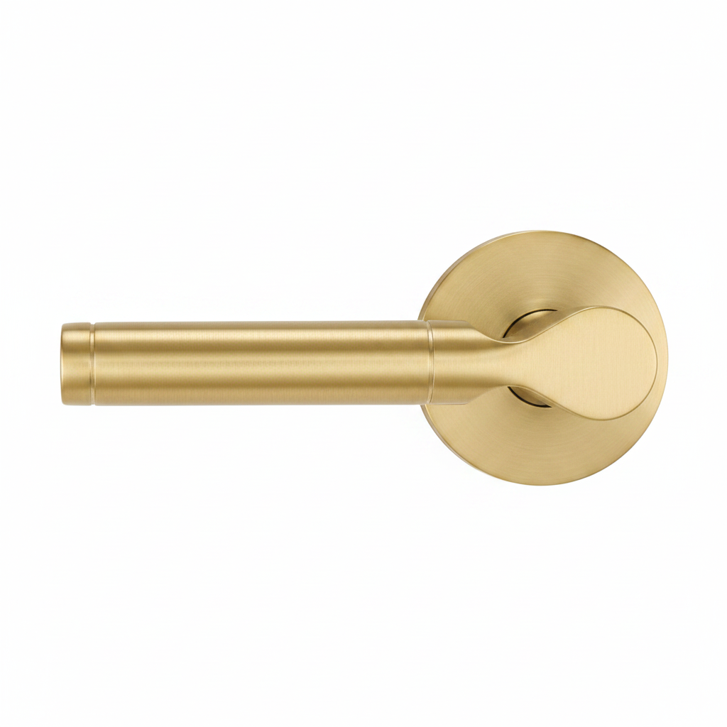 Brushed Gold Handle - White Background