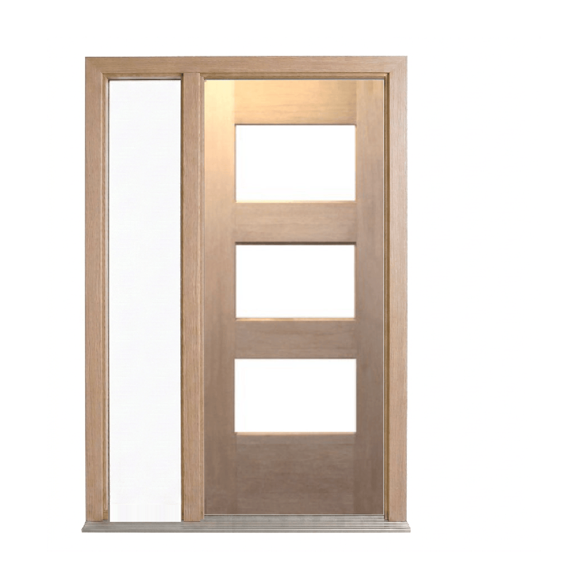 Bush Fire Range Horizontal 3 Lite Timber Door – BF-3H 2040mm – Supplied & Installed
