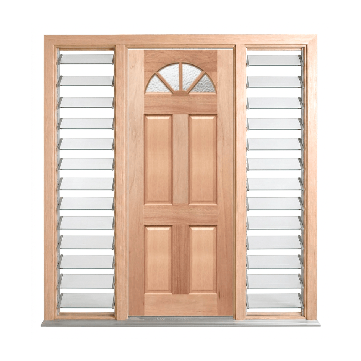 Classic Colonial Fanlight Door – GD-F4 2040mm – Pre-Hung