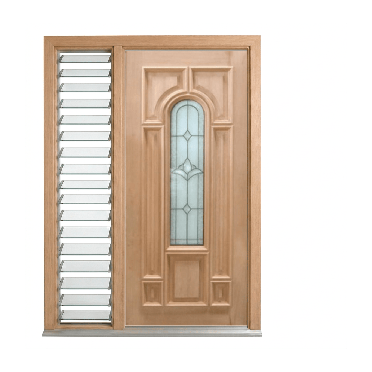 Classic Leadlight Door – GD-S01 2040mm – Supplied & Installed