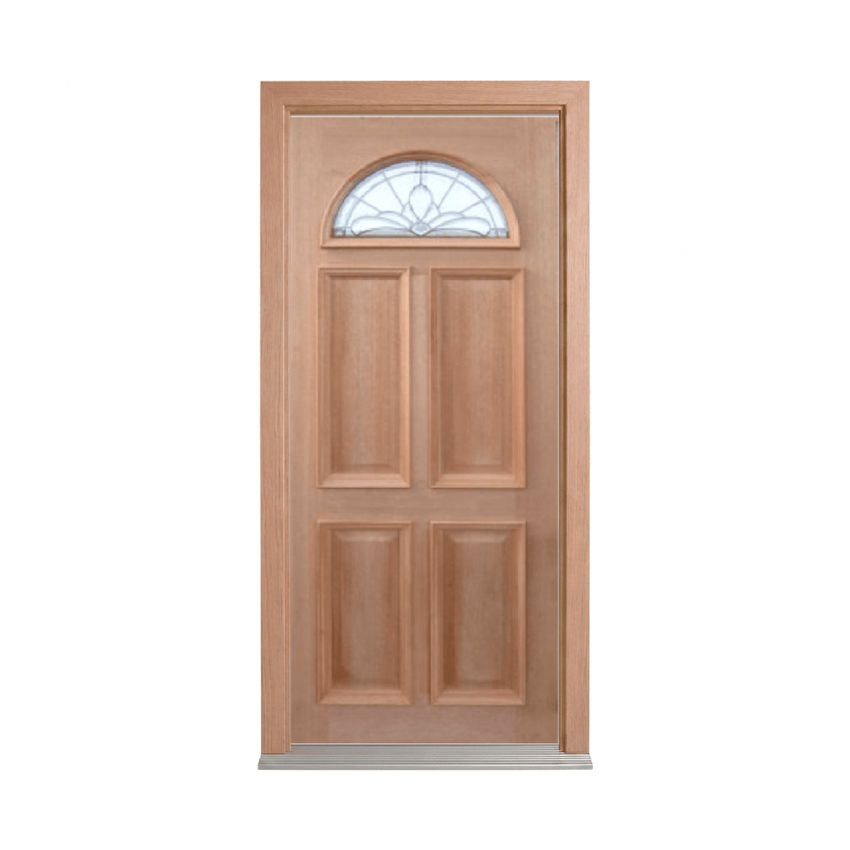 Classic Leadlight Fan Door – GD-FAN 2040mm – Pre-Hung