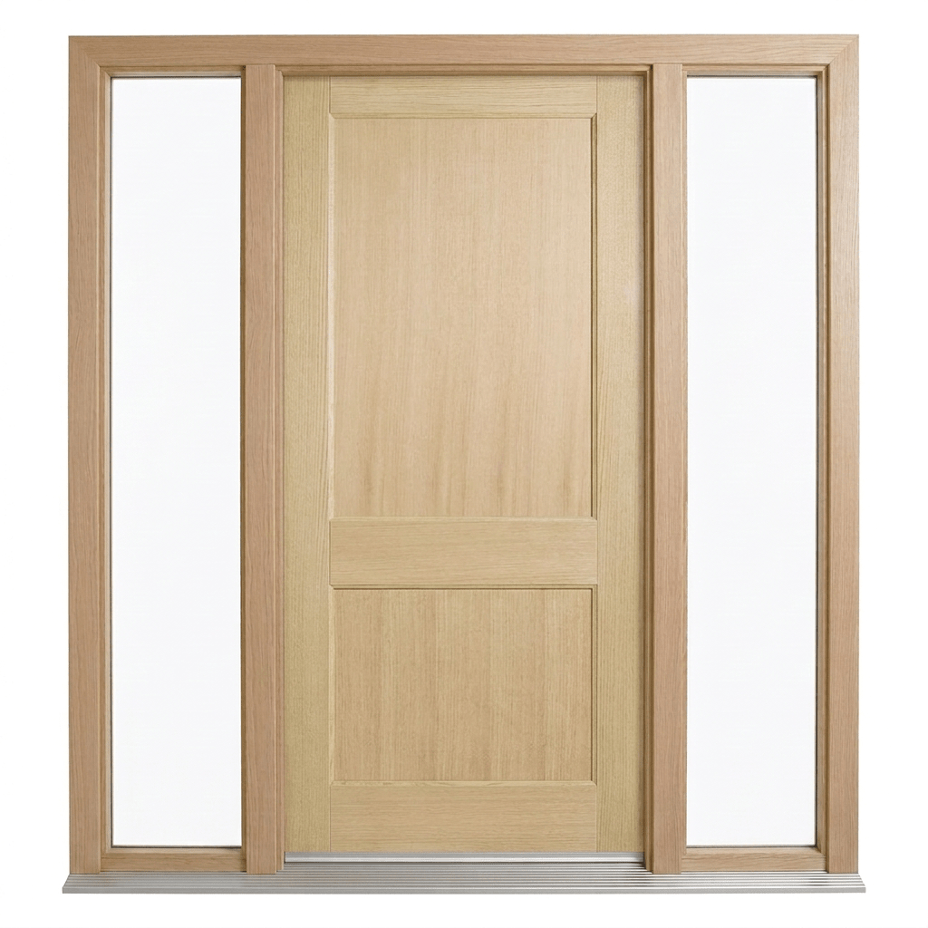 Corinthian Blonde Oak AWO 2 Door - Supplied & Installed - Just Doors QLD