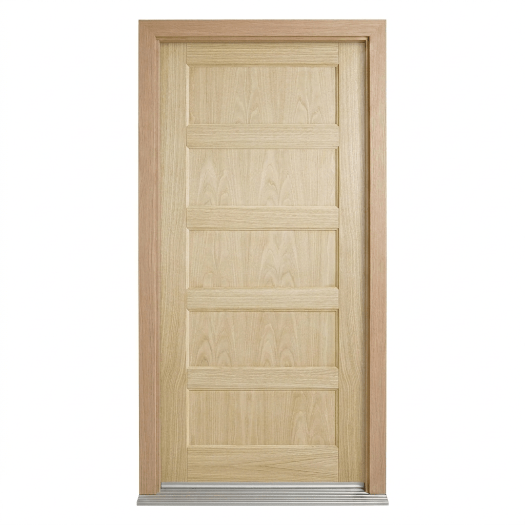 Corinthian Blonde Oak AWO 5 Door - Supplied & Installed - Just Doors QLD
