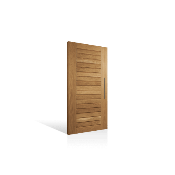 Corinthian Blonde Oak AWOWS 19H Timber Door - Just Doors QLD