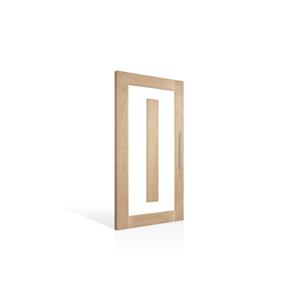 Corinthian Lumina White Oak ALUMWS 1 Entrance Door - Just Doors QLD