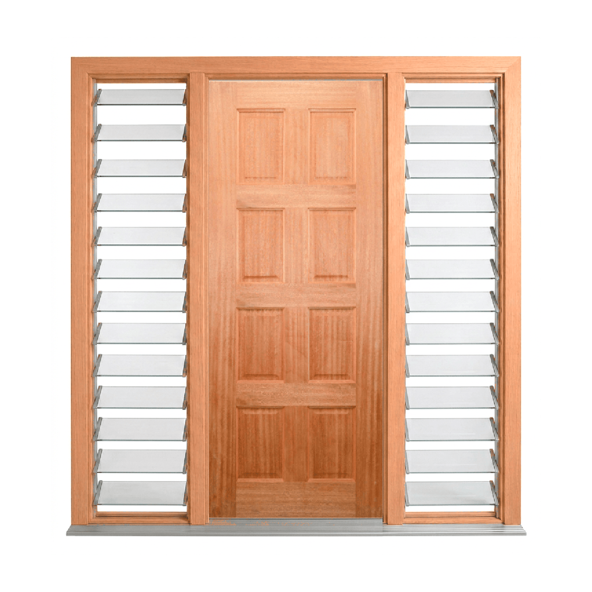 Eight-Panel Timber Door 2040mm – Supplied & Installed
