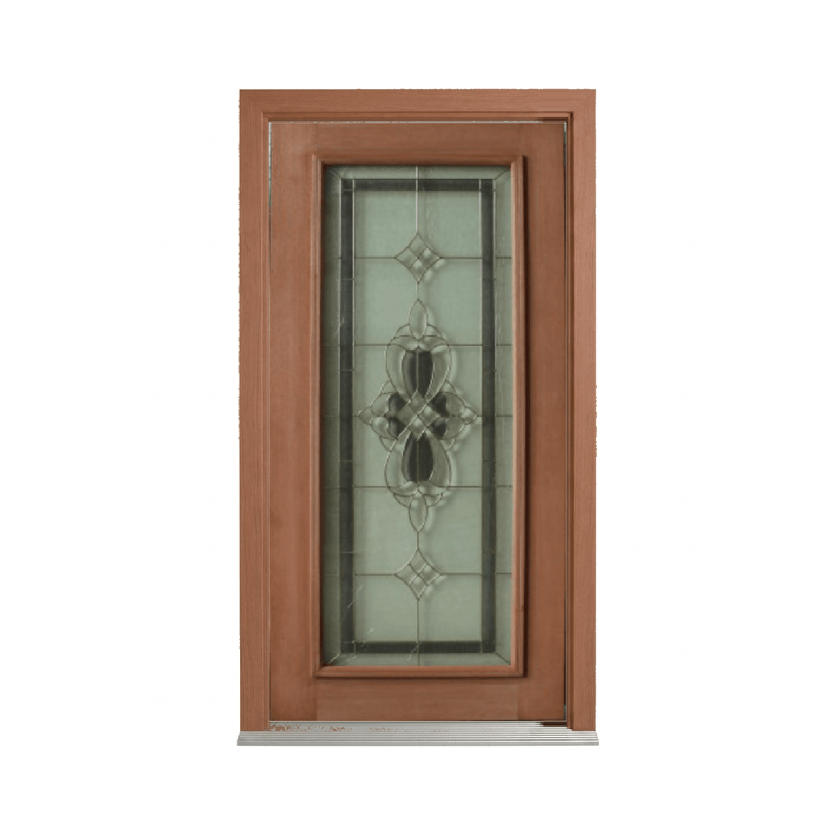 Floral Diamond Triple Glazed Leadlight Door – TG-Floral Diamond 2040mm – Pre-Hung
