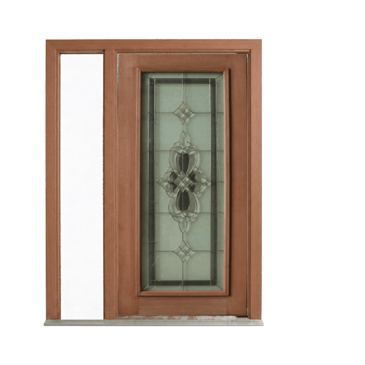 Floral Diamond Triple Glazed Leadlight Door – TG-Floral Diamond 2040mm – Pre-Hung