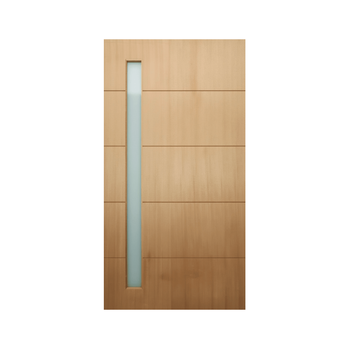 Four-Groove Vertical Glass Timber Door WS Wide Style 2040 & 2340mm – Pre-Hung