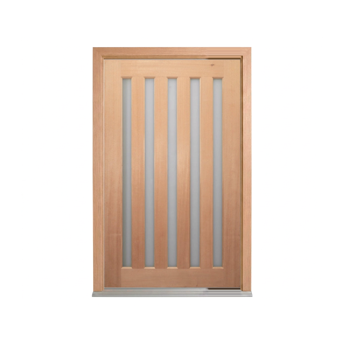 Five-Lite Vertical Glass Timber Door 2340mm – Pre-Hung