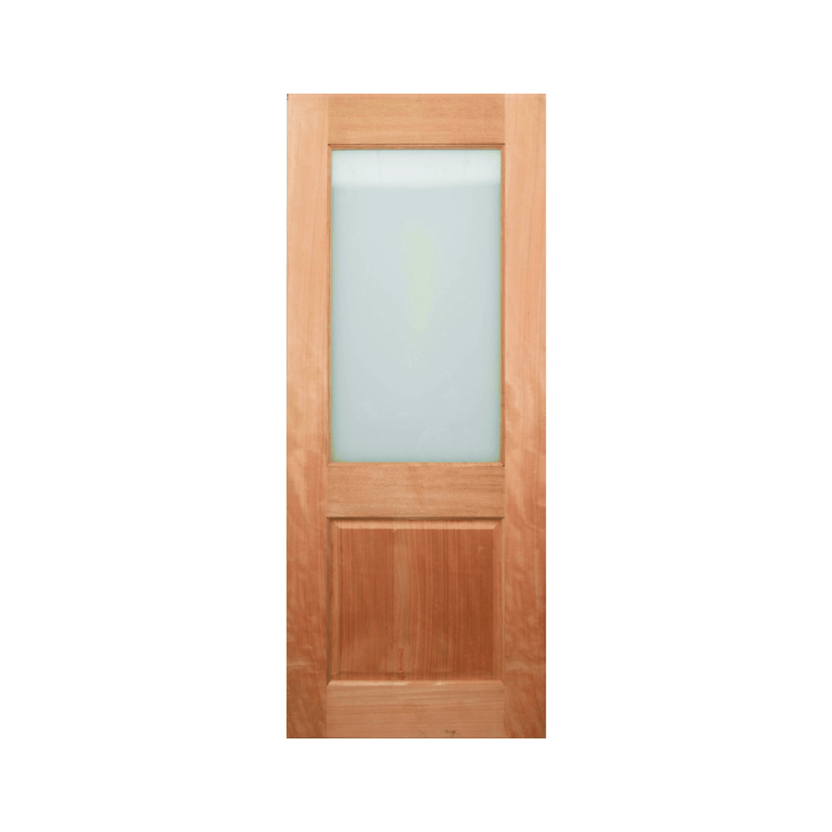 Half-Glass Two-Panel Timber Door 2340mm 35mm – Supplied & Installed – 720mm+