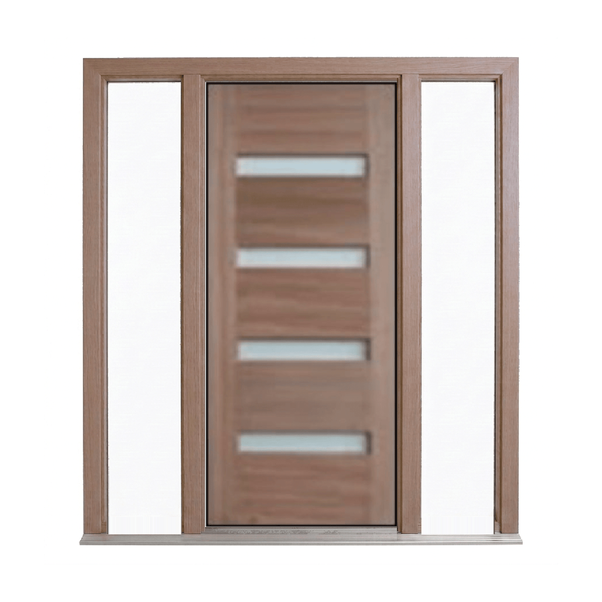 Horizontal 4 Small Glass Panel Door – GD-D4SG – WS Wide Style 2040mm – Pre-Hung
