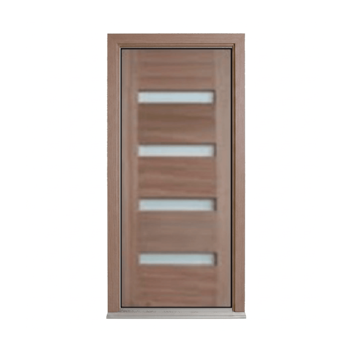 Horizontal 4 Small Glass Panel Door – GD-D4SG – WS Wide Style 2040mm – Pre-Hung