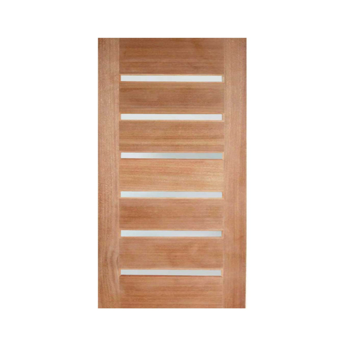 Horizontal 6LS Timber Door - Just Doors QLD
