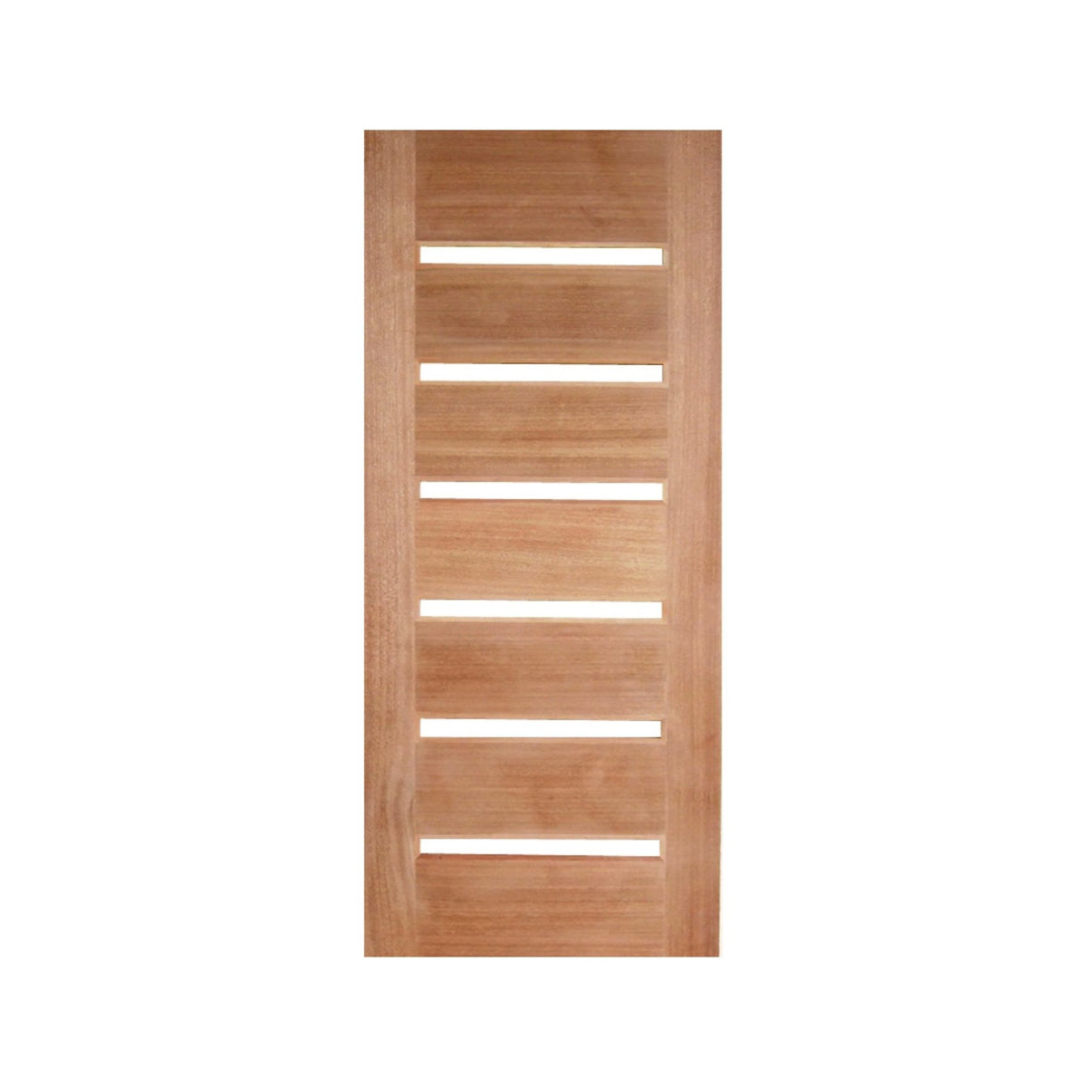 Horizontal 6LS Timber Door - Just Doors QLD