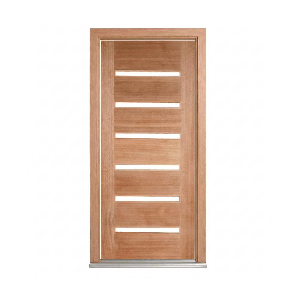 Horizontal 6LS Timber Glass Door – GD-D6 – WS Wide Style 2340mm – Pre-Hung