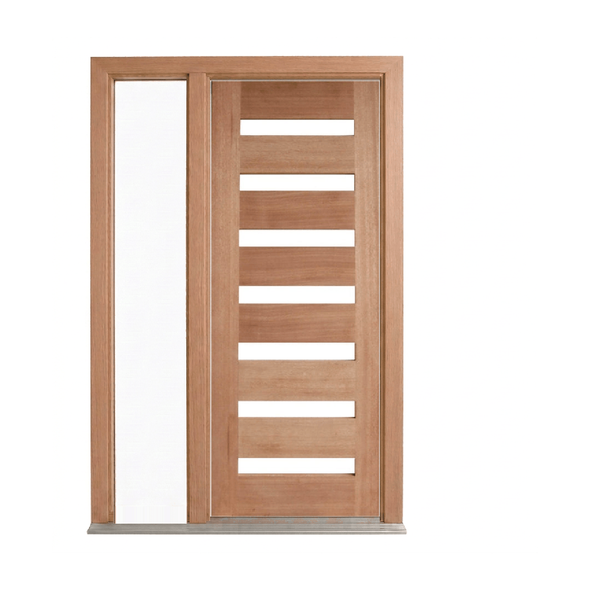 Horizontal 7 Lite Glass Door – GD-D7 – WS Wide Style 2040mm – Pre-Hung