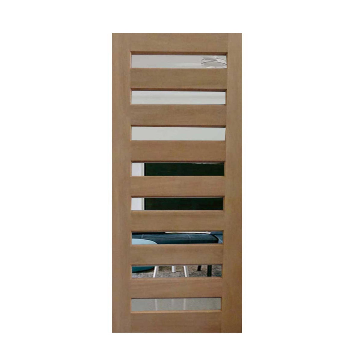 Horizontal 8 Panel Glass - Just Doors QLD