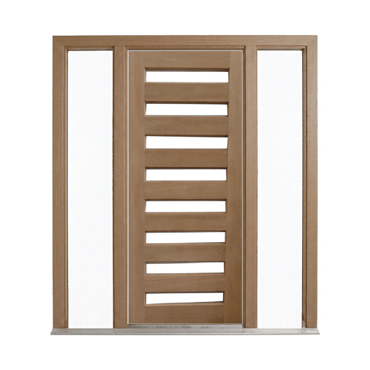 Horizontal 8 Panel Glass Door – GD-D8 – WS Wide Style 2040 & 2340mm – Supplied & Installed