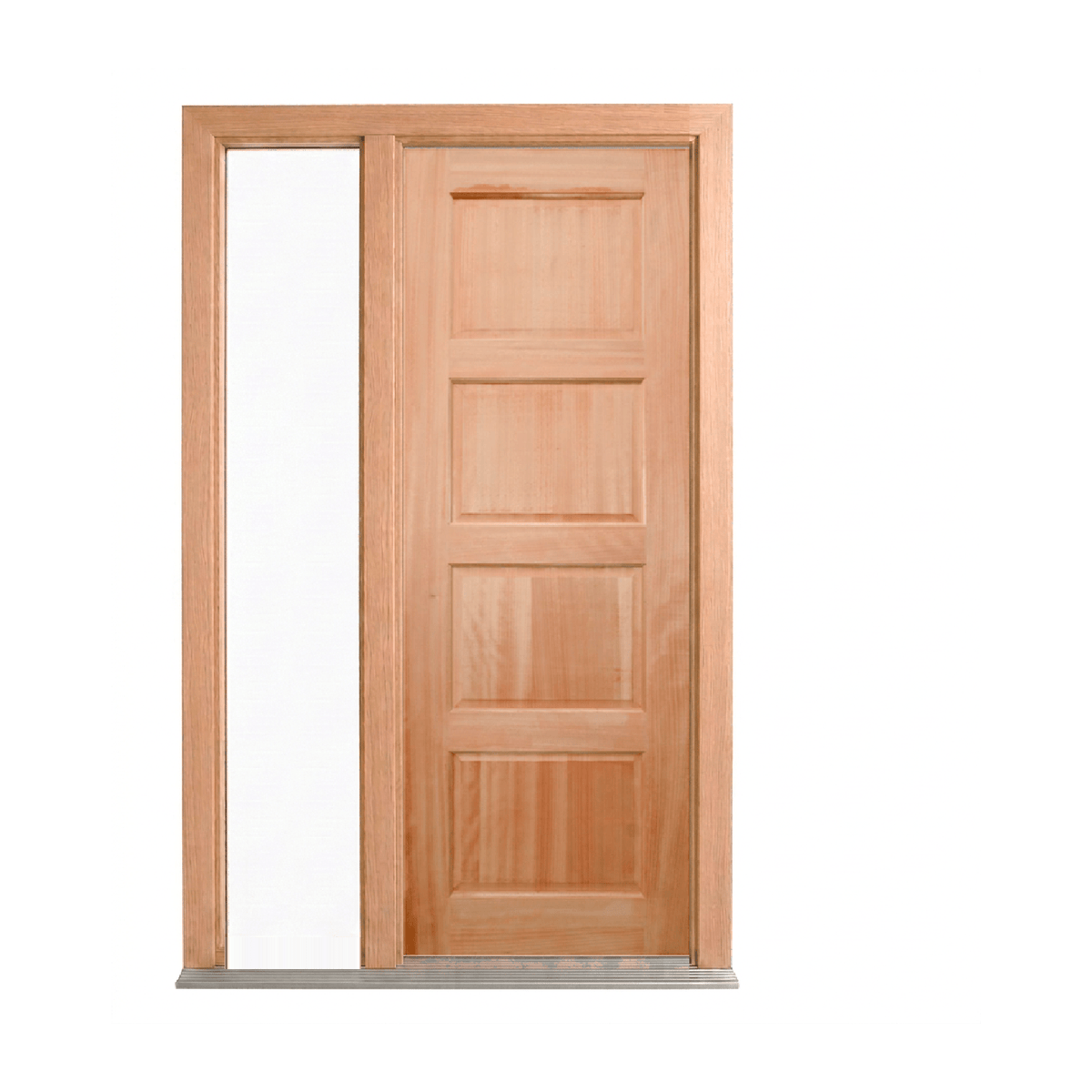 Horizontal Four-Panel Timber Door 2040mm – Supplied & Installed