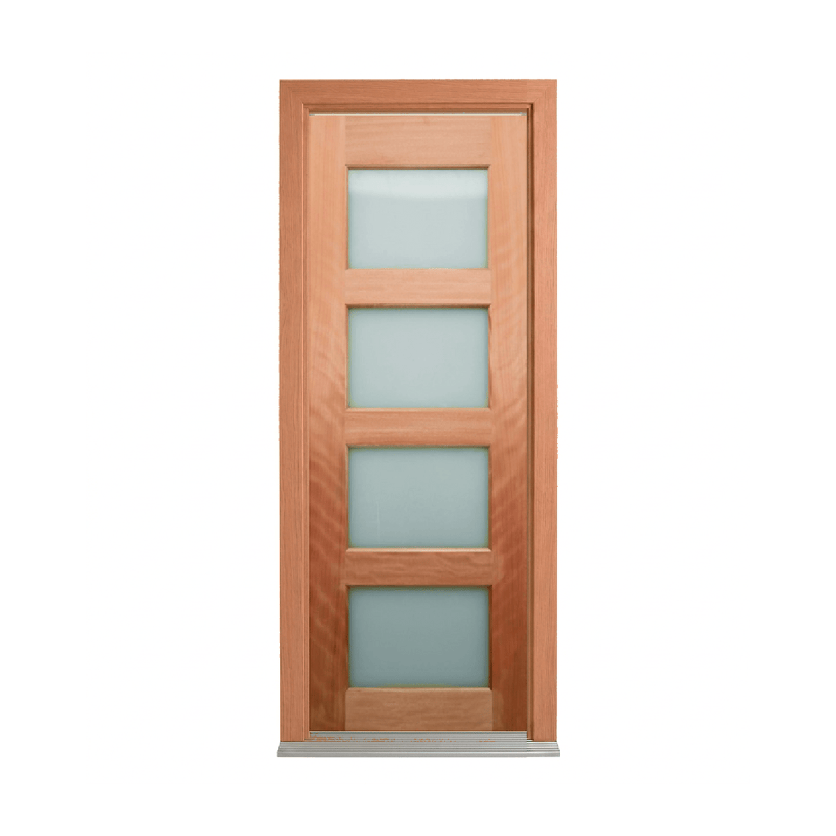 Horizontal Glazed Panel Timber Door 2040mm 35mm – Supplied & Installed – 720mm+
