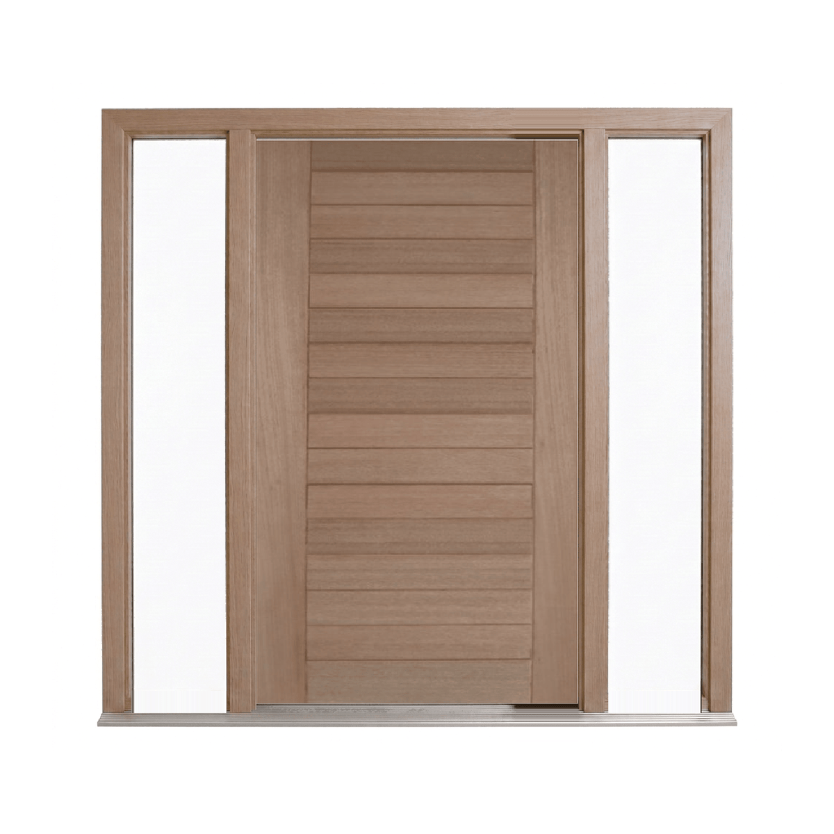 Horizontal Plank Timber Entrance Door – SP-15H 2040 & 2340mm – Pre-Hung