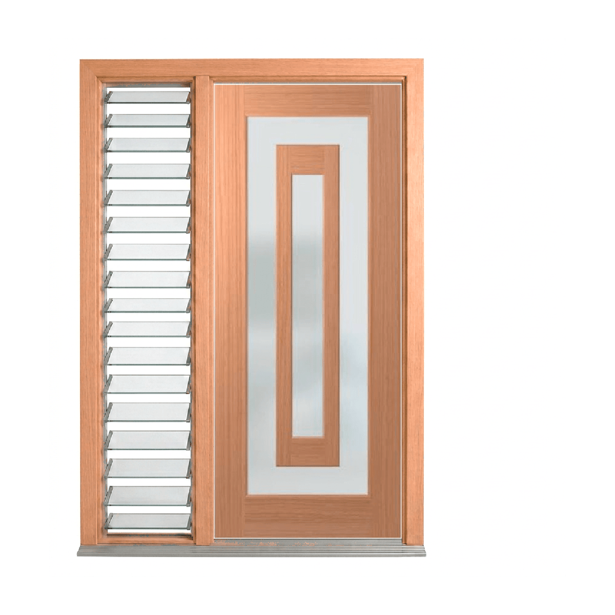 Illusion Contemporary Glass Door – GD-S04 2040mm – Pre-Hung
