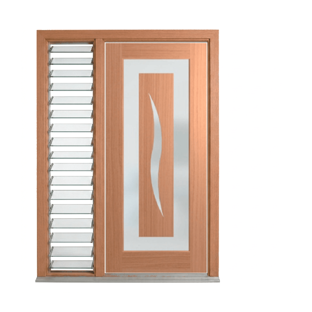 Illusion S Contemporary Glass Door – GD-S02 2040mm – Pre-Hung