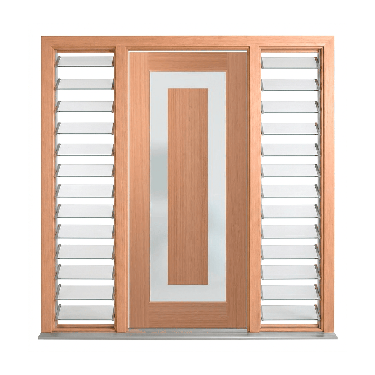Illusion Solid Panel Contemporary Glass Door – GD-S03 2040mm – Pre-Hung