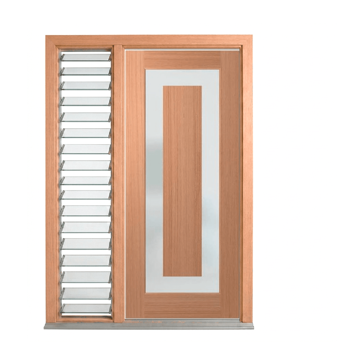 Illusion Solid Panel Contemporary Glass Door – GD-S03 2040mm – Pre-Hung