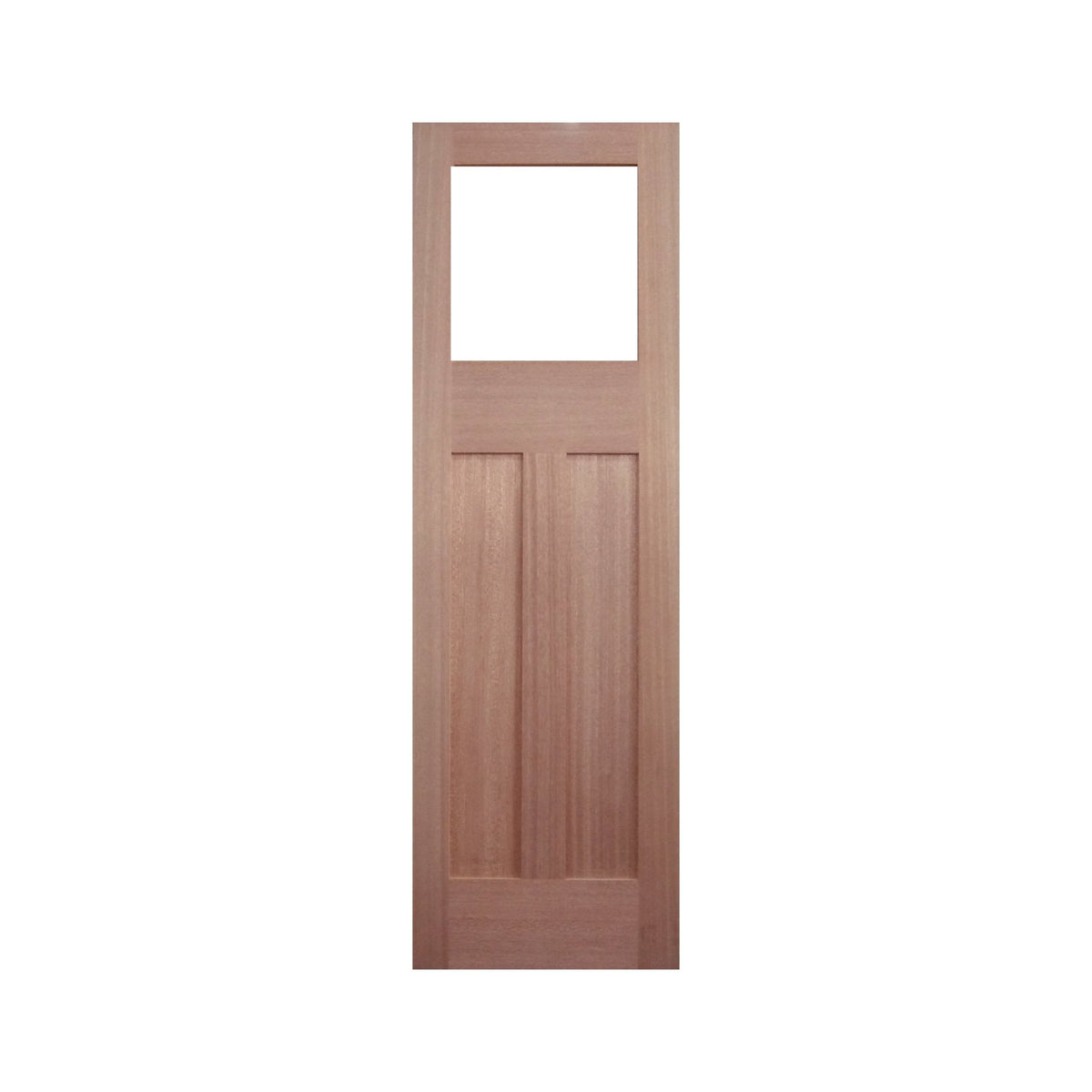 Queenslander 2 Panel Glass Top-Internal door - Just Doors QLD