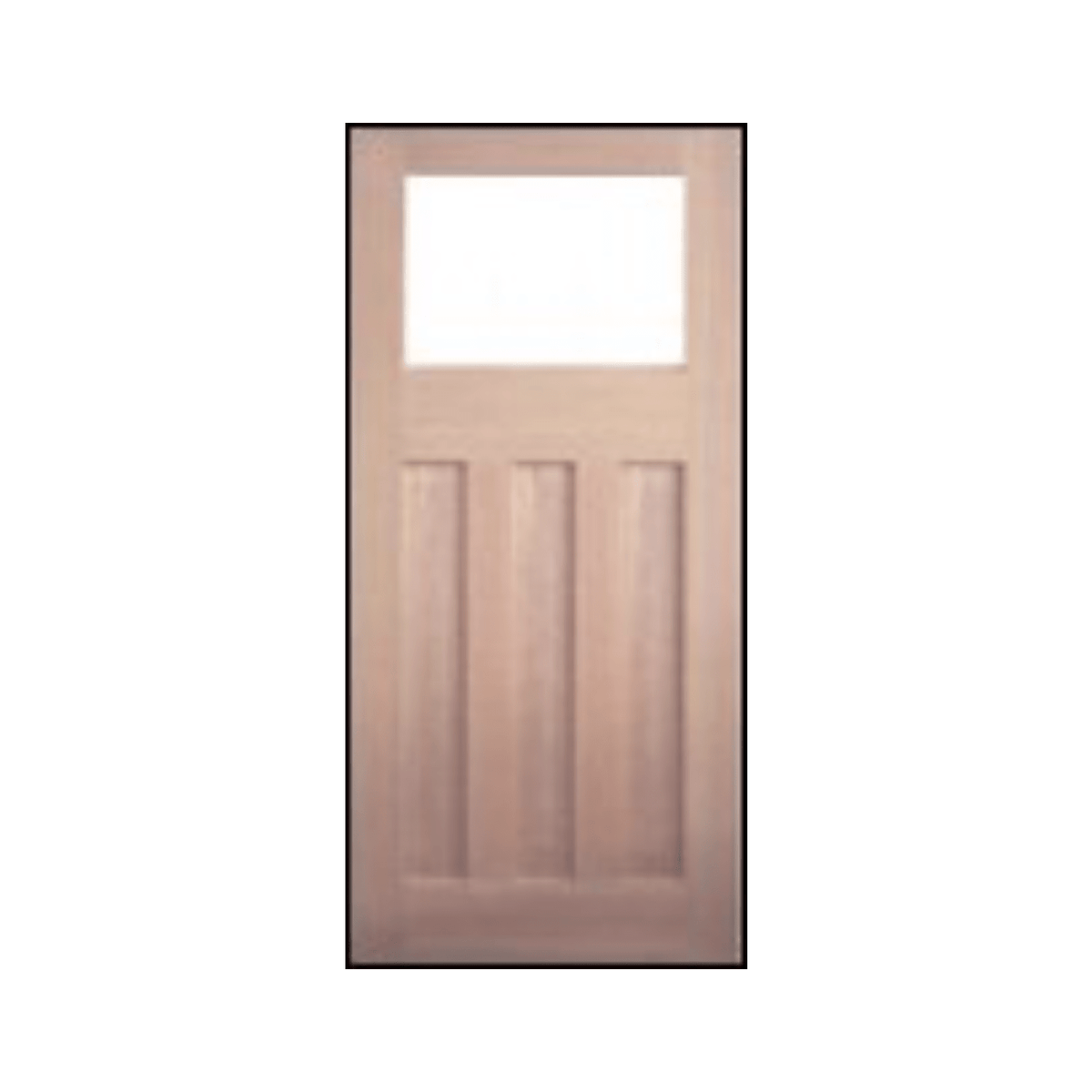 Queenslander 3 Panel Glass Top Internal Glass Door – GD-BL4 - Just Doors QLD