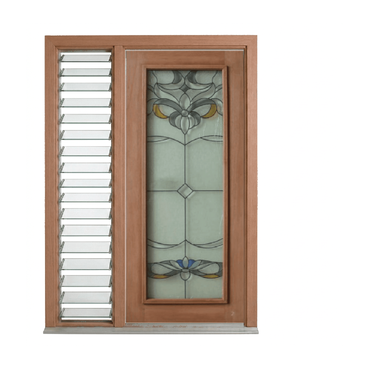 Royal Triple Glazed Leadlight Door – TG-Royal 2040mm – Supplied & Installed