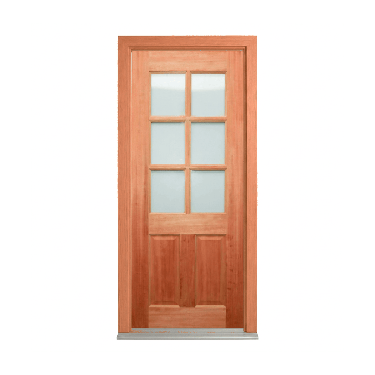 Six-Lite Glazed Timber Door 2040mm – Supplied & Installed