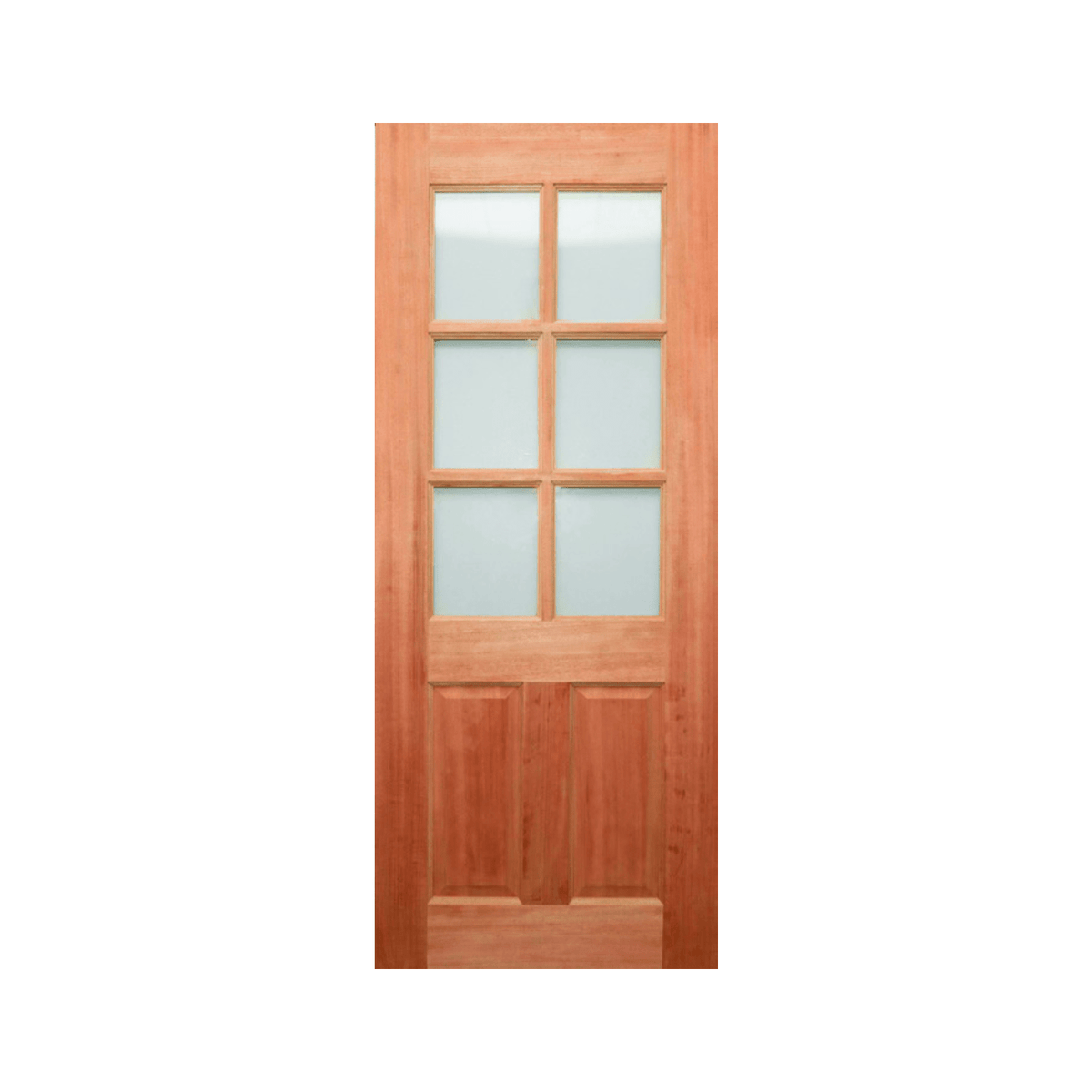 Six-Lite Glazed Timber Door 2040mm – Supplied & Installed