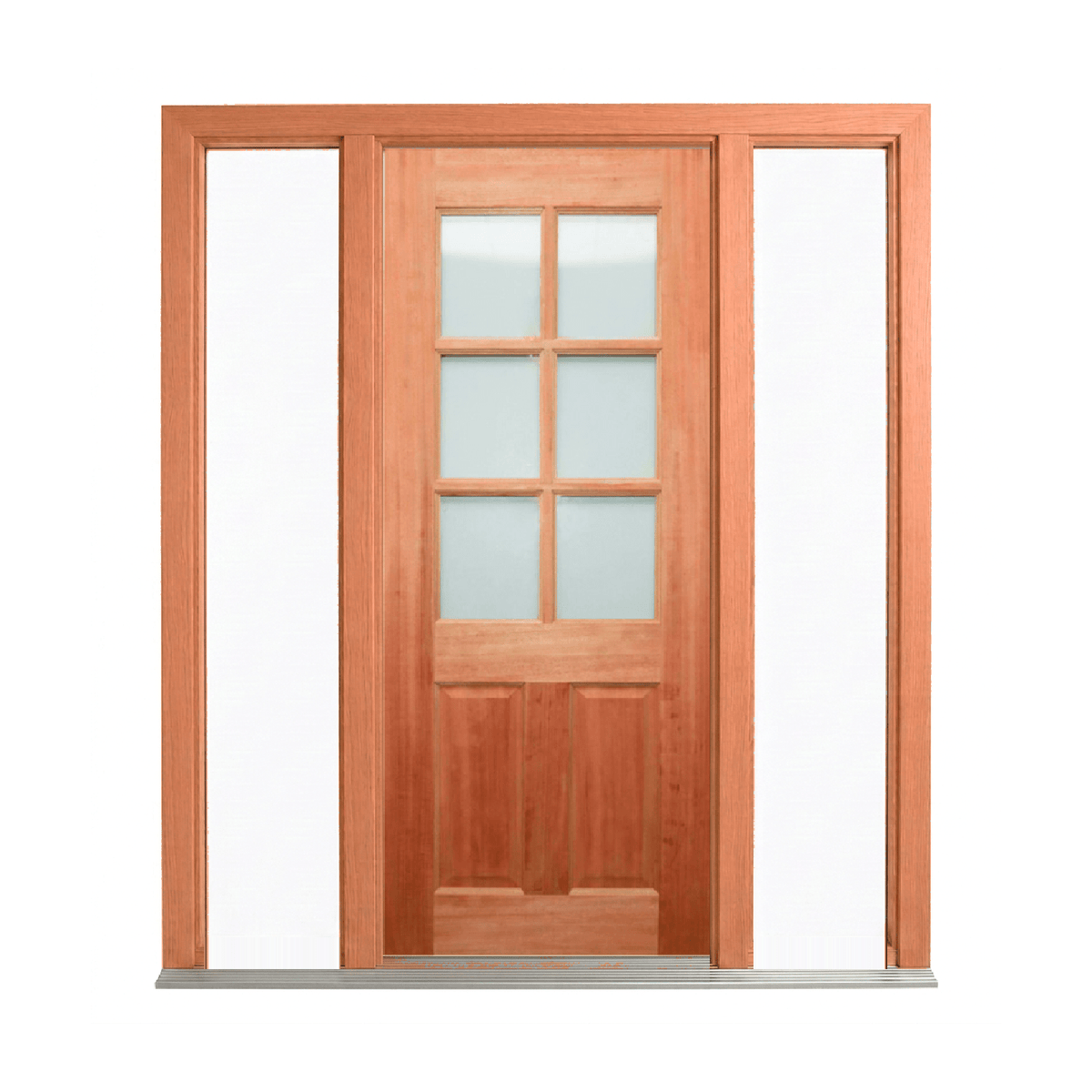 Six-Lite Glazed Timber Door 2040mm – Supplied & Installed