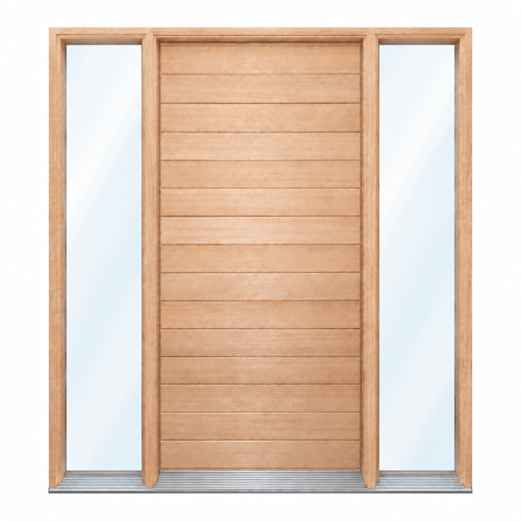 Solid Horizontal Plank - Pre hung option 2040/2340 - Just Doors QLD