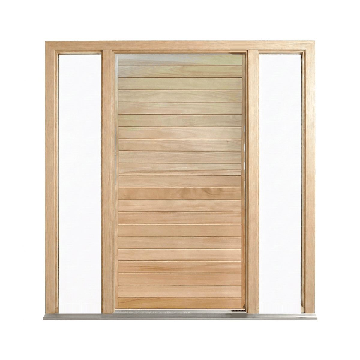 Solid Timber Horizontal Cladding Door WS Wide Style 2040 & 2340mm – Pre-Hung