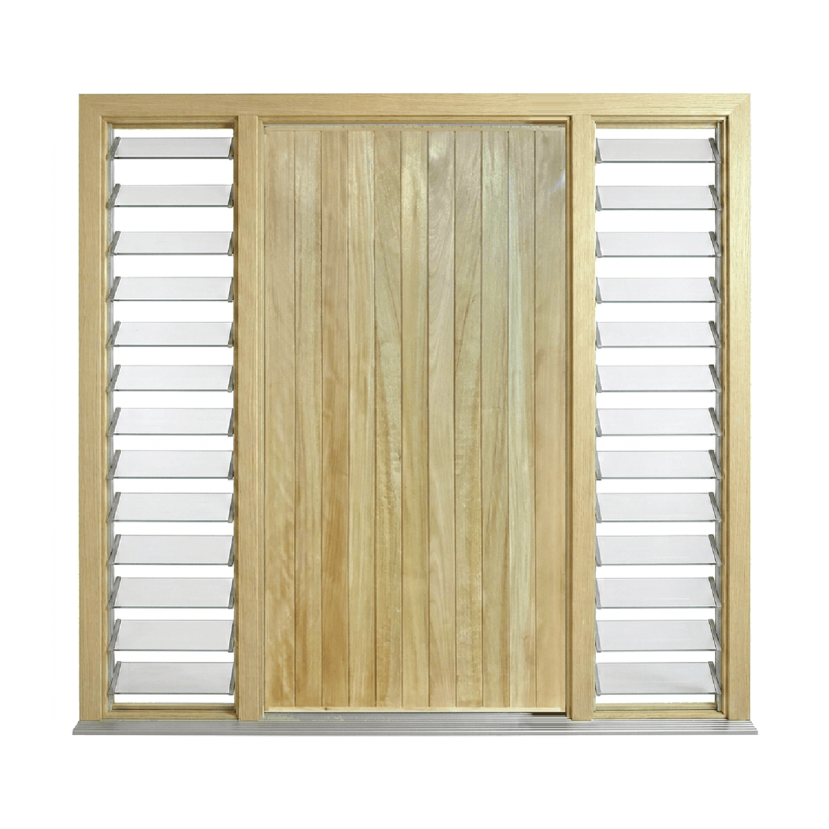 Solid Timber Vertical Cladding Door 2340mm – Supplied & Installed